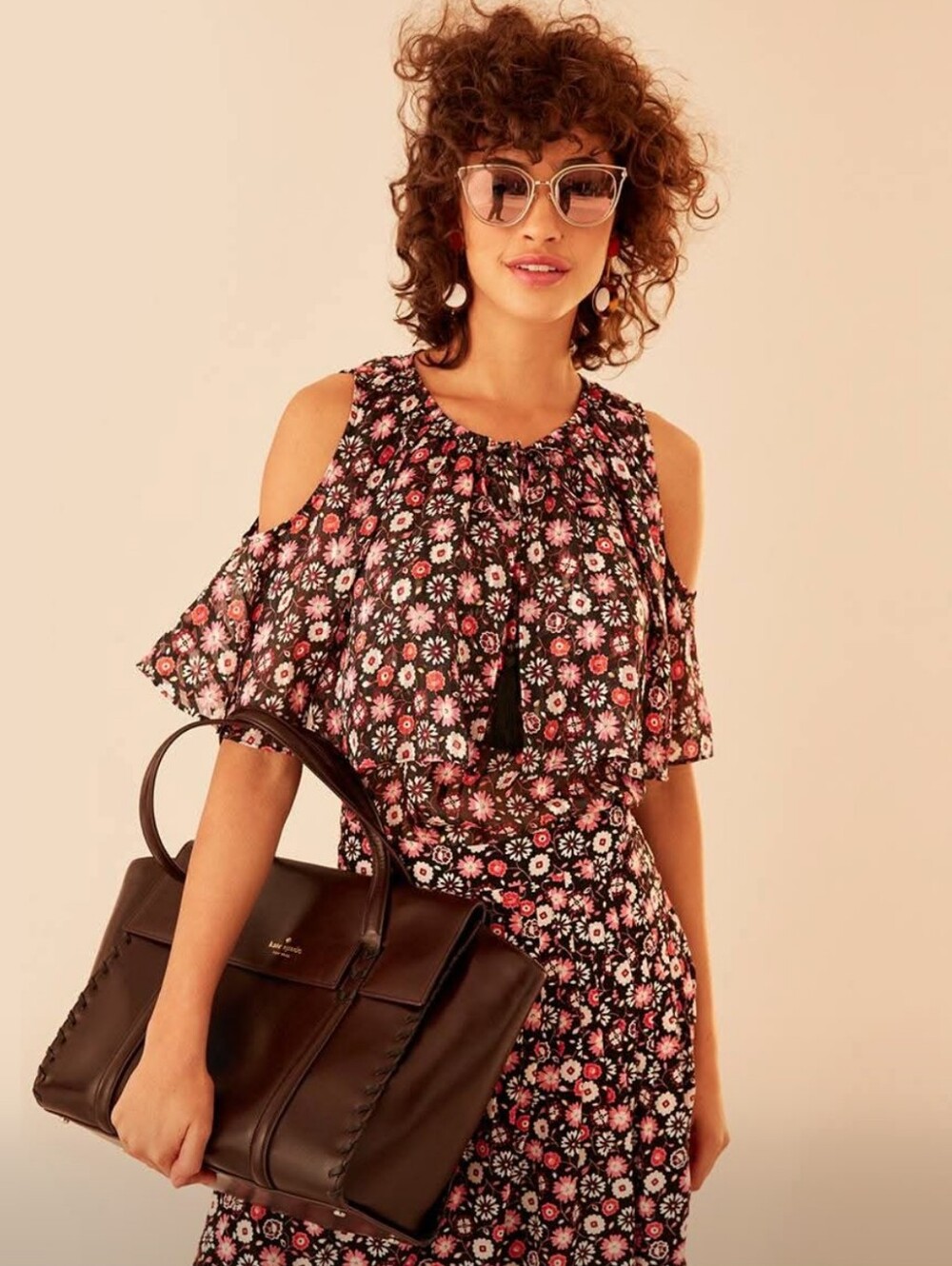 Kate Spade Mini Casa Flora Open Shoulder Top